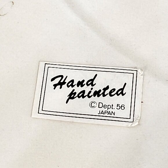 CHRISTMAS KRINGLES Dept 56 Ceramic Santa Platter Tray Hand Painted Japan Vtg - Picture 12 of 12